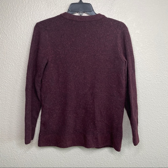 Madewell Medium Merlot Cozy Boyfriend Cardigan - Picture 7 of 8